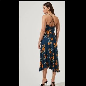 Gaia Floral Midi Dress ASTR the label
